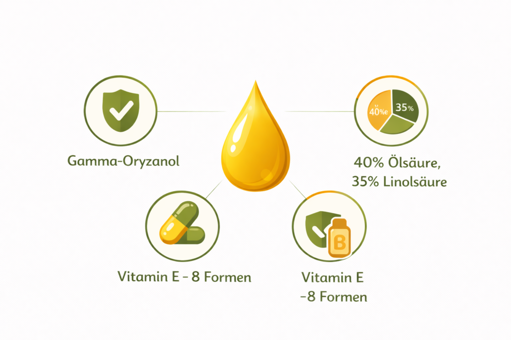 Inhaltsstoffe von Reiskeimöl