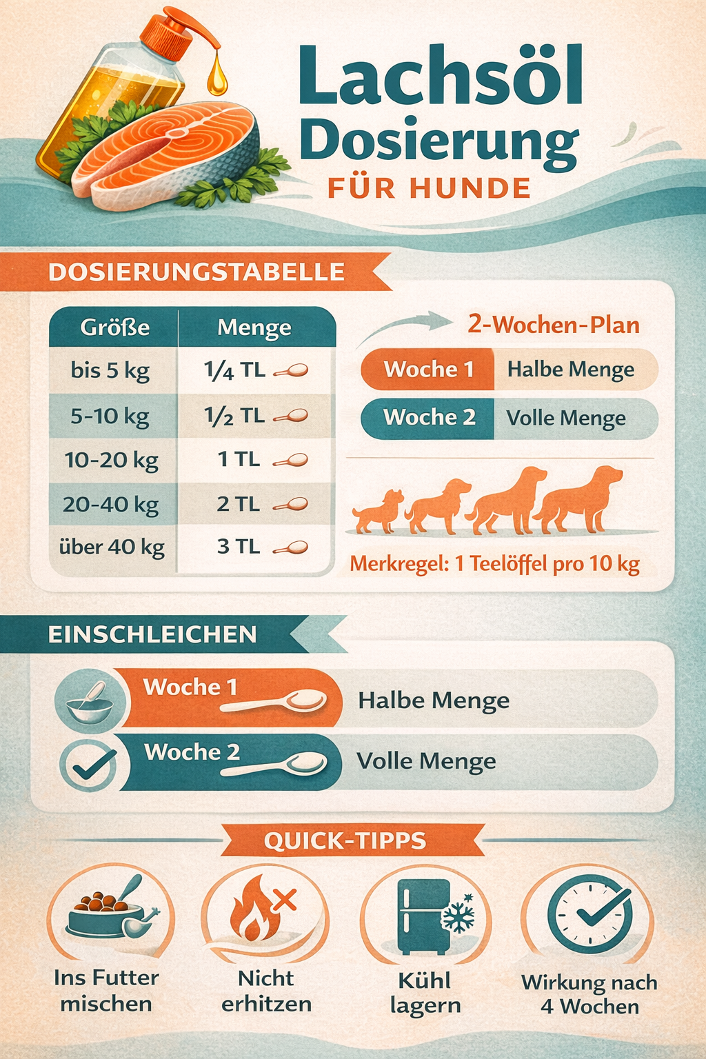 Lachsöl Hund Dosierung: So findest du die richtige Menge