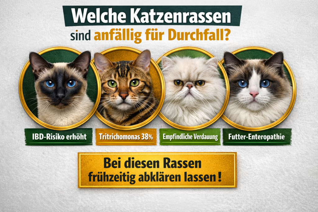 Durchfall Katze Rassen - Siamesen und Bengalen besonders anfällig